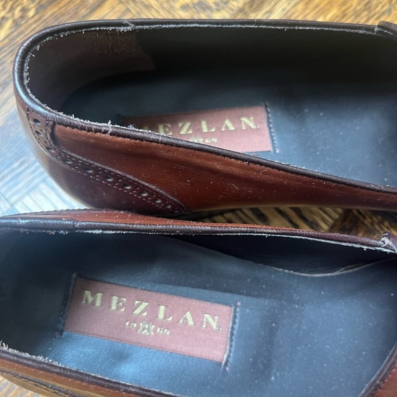 MEZLAN Mens Leather Brown Tassel Dress Shoes - Picture 5 of 9